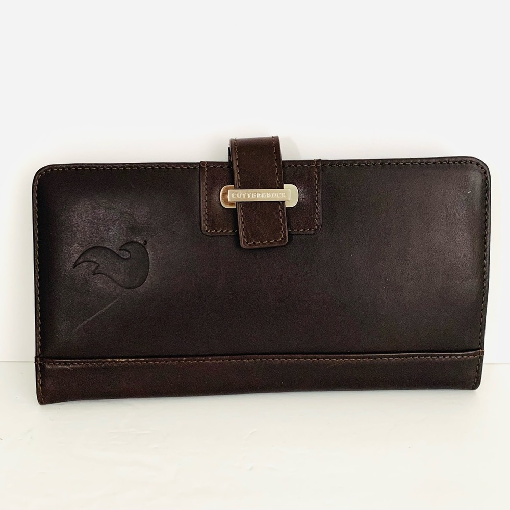 Cutter & Buck Leather Document Holder Brown NWOT